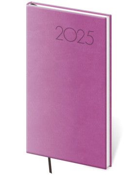Diář 2025 kapesní Print Pop fialový