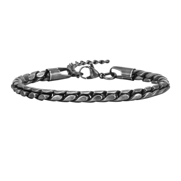 Pánský ocelový náramek Caleb Vintage, Vintage 18 cm + 5 cm (prodloužení)