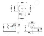 DURAVIT - Soleil by Starck Závěsný bidet, otvor pro baterii, bílá 2298150000