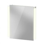 DURAVIT - Ketho.2 Zrcadlová skříňka s LED osvětlením, 70x60x16 cm, 1 dvířka, panty vlevo K27135L00001000