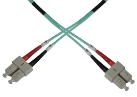 OEM / Optický patch kabel duplex SC-SC / Multi mode 50/125 OM3 / 7m / Modrá (8595589813247)