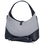 Trendy dámská koženková kabelka do ruky Lussy, tmavě modrá