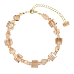 Royal Fashion stříbrný pozlacený náramek Swarovski DBS0147-001-WG