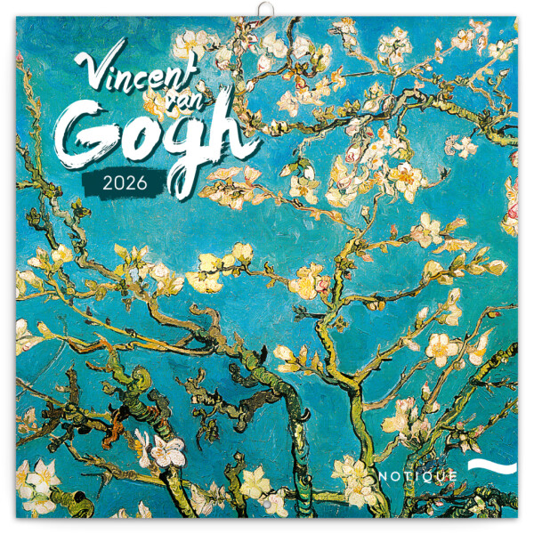 Nástěnný poznámkový kalendář 2026 NOTIQUE - Vincent van Gogh, 30 x 30 cm
