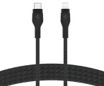 Belkin Flex CAA011bt2MBK černá / Kabel USB-C na Lightning / 2 m / 15W / MFi certifikace (CAA011BT2MBK)