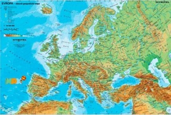 Evropa fyzická/politická