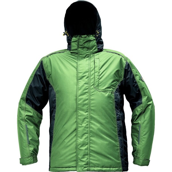 Bunda DAYBORO zimní parka s odepínací kapucí pánská mechově zelená 2XL mechově zelená