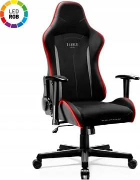Diablo X-ST4RTER LED černá / LED podsvícení / herní židle