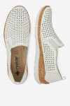 Polobotky Rieker N4251-80 Přírodní kůže (useň) - Lícová