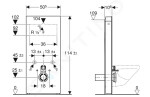 GEBERIT - Monolith Sanitární modul pro závěsné WC, 114 cm, spodní přívod vody, vzhled betonu 131.031.JV.5