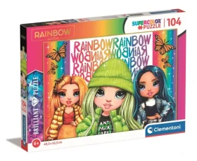 Clementoni Brilliant PUZZLE Rainbow High: Poppy, Jade a Skyler
