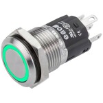 C & K Switches U811J85W3GE223 tlačítko 120 V, 28 V/DC 1 A 1x zap/(zap) červená (š x v) 15.24 mm x 12.70 mm 1 ks Bulk