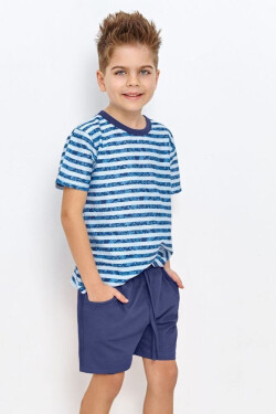 Chlapecké pyžamo Noah modré s pruhy Barva: modrá, Velikost: 140