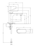 VILLEROY & BOCH - O.novo Umyvadlová baterie AquaSmart, chrom TVW10400300161