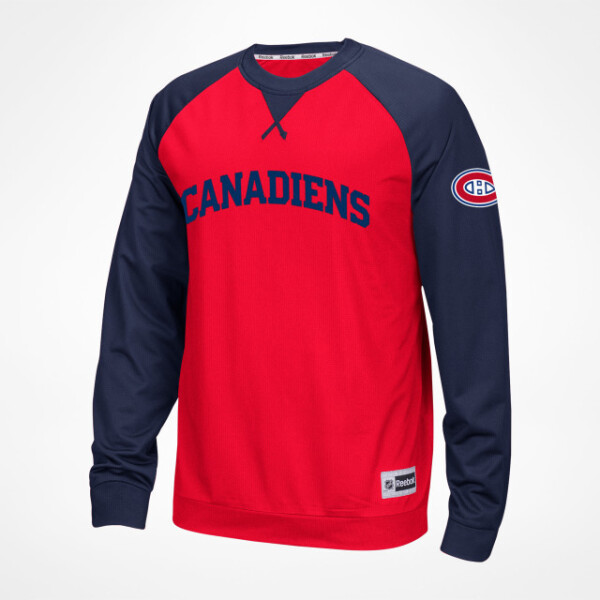 Reebok Pánské Tričko Montreal Canadiens Longsleeve Novelty Crew 2016 Velikost: XXL, Distribuce: EU