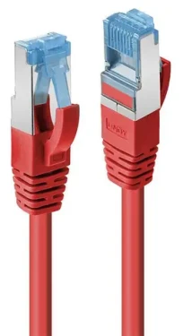 Lindy Cat6a S/FTP červená 1 m / Patch kabel / PIMF / LSZH / RJ45-RJ45 / 1 Gbit/s (47162)