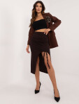 Skirt MI SD 20582 2.65 tmavě hnědá jedna velikost