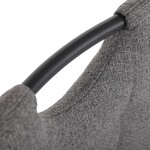 Jídelní židle, šedá, látka, DCL-V2017 GREY2