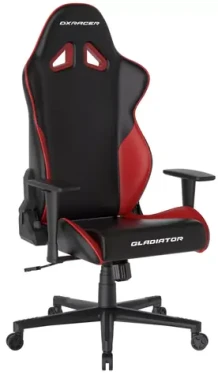 DXRacer GLADIATOR Herní židle černo-červená / 125-134 cm / syntetická kůže / 130 kg / Područky (1052777)