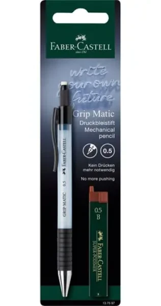 FABER-CASTELL Grip Matic 1375 + tuhy / Mechanická tužka / 0.5 mm / black (137597)