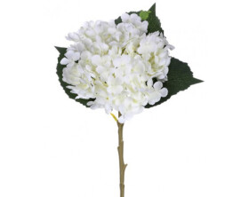 Umělá květina Hortenzie 50 cm, bílá