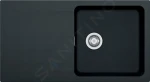 Franke Tectonitový dřez OID 611, 94x51 cm, černá 114.0288.543