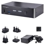 StarTech USB-C KVM přepínač 2 porty DisplayPort / KVM přepínač / 4K 60Hz UHD HDR / 4x USB HID / 3,5mm audio (SV231DPUCA)