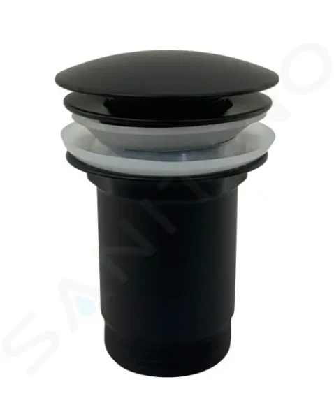 Kielle Umyvadlová výpusť, ClickClack, kov, matná černá 30901134