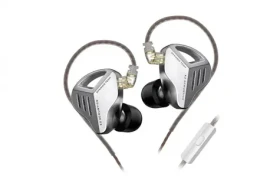 KZ ZVX sluchátka s mikrofonem (Silver) (6970493062707)