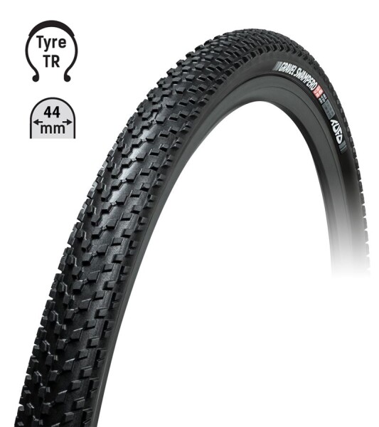 Plášť TUFO Gravel SWAMPERO 700 x 44C, bezdušový černý