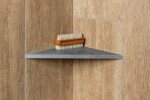 SAPHO - ABELINE rohová police rockstone 200x200, concrete AE200-4033