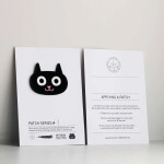 Studio Arhoj Nášivka Black Cat, černá barva