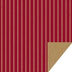 Det Gamle Apotek Balicí papír Nordic Christmas Red – 5 m, červená barva, papír
