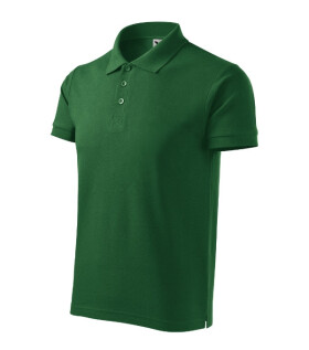 Cotton Heavy polokošile pánská lahvově zelená 2XL