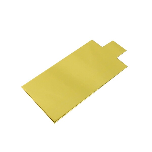 Cake star Podložka pod minidezerty zlato-stříbrná obdelník 9x5 cm