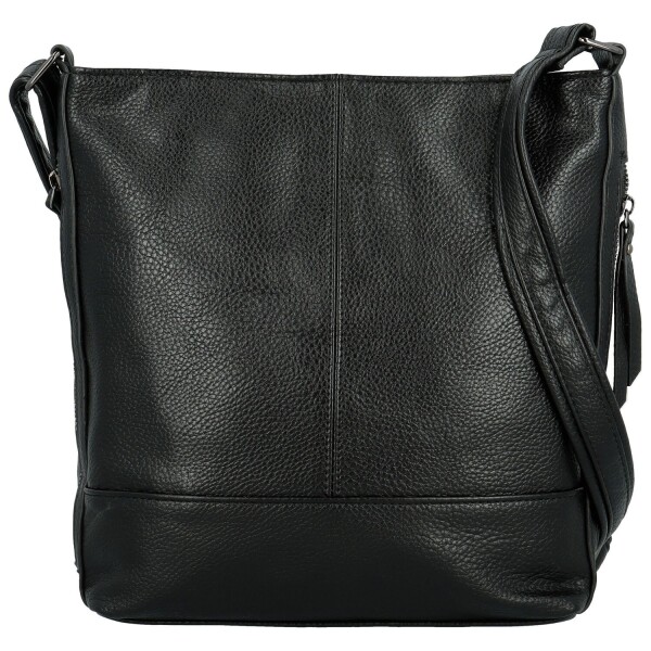 Módní dámská koženková crossbody kabelka Evelyne, černá