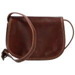 Dámská kožená crossbody taška Luren, hnědá