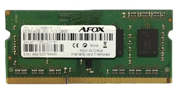 AFOX 8GB DDR4 2666 MHz / Paměťový modul / SO-DIMM / 1,2 V / Pro notebooky (AFSD48FH1P)