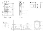 GEBERIT - Kombifix Set předstěnové instalace, klozetu Nefia a sedátka softclose, tlačítko Sigma20, černá lesk/černá mat SANI15CA5152