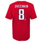 Outerstuff Dětské tričko Alex Ovechkin Washington Capitals NHL Flat Captains Name and Number Velikost: Dětské M (10 - 12 let)