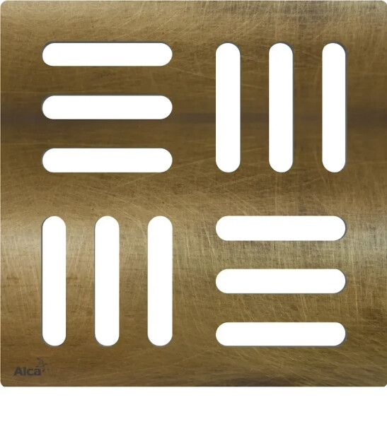 Alcadrain 1 - Alcadrain Designová mřížka 102×102 mm bronz-antic MPV001-ANTIC MPV001-ANTIC