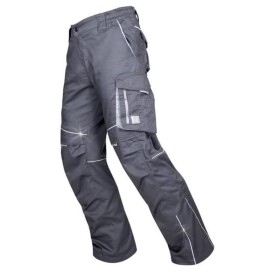 Kalhoty montérkové Summer H6123/XL, tmavě šedé, zkrácené