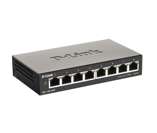 D-Link DGS-1100-08V2 8-port Gigabit Smart Managed switch, fanless EDF_385424