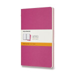 Sešity Moleskine Cahier, L, linkované, 3 ks - tm. růžové