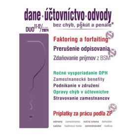 DUO 11-12/2024 Dane, účtovníctvo, odvody bez chýb, pokút penále