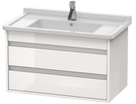 DURAVIT - Ketho Umyvadlová skříňka 48x80x46 cm, 2 zásuvky, lesklá bílá KT664402222
