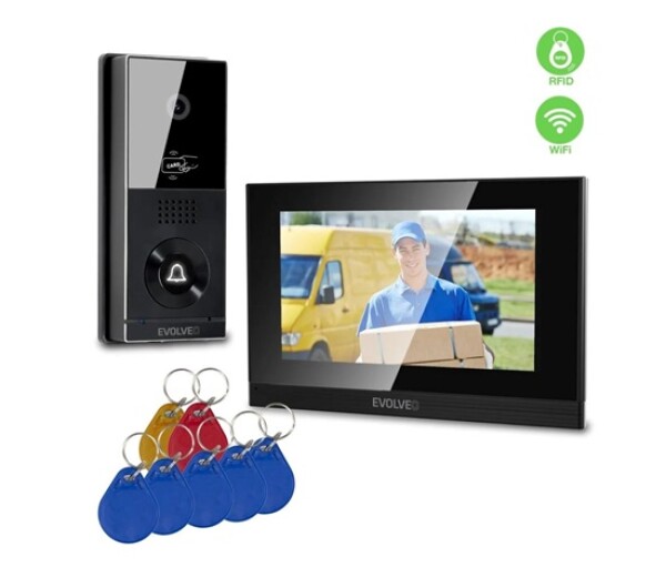 EVOLVEO DoorPhone AHD7 Plus – domovní videotelefon s čipovým odemykáním a mobilní aplikací EDF_547300