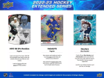 Upper Deck Hokejové Karty 2022-23 UD Extended Series Hobby Balíček