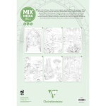 Clairefontaine Odelia Gardens omalovánky A4, 6 motivů, 20 listů, 250g/