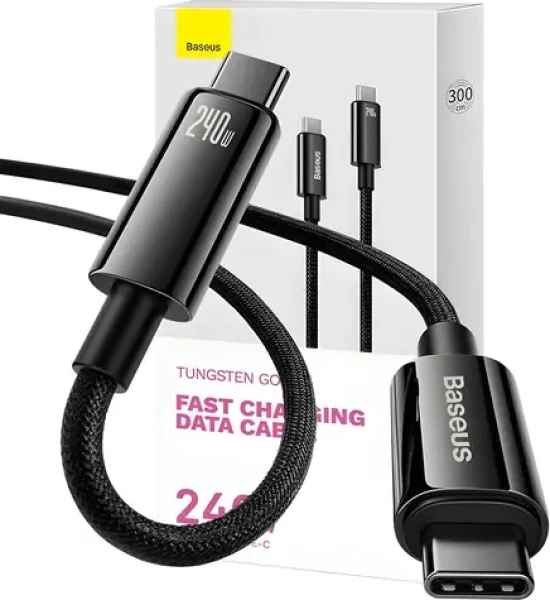 Baseus CAWJ040201 černá / Datový kabel / 3 m (CAWJ040201)